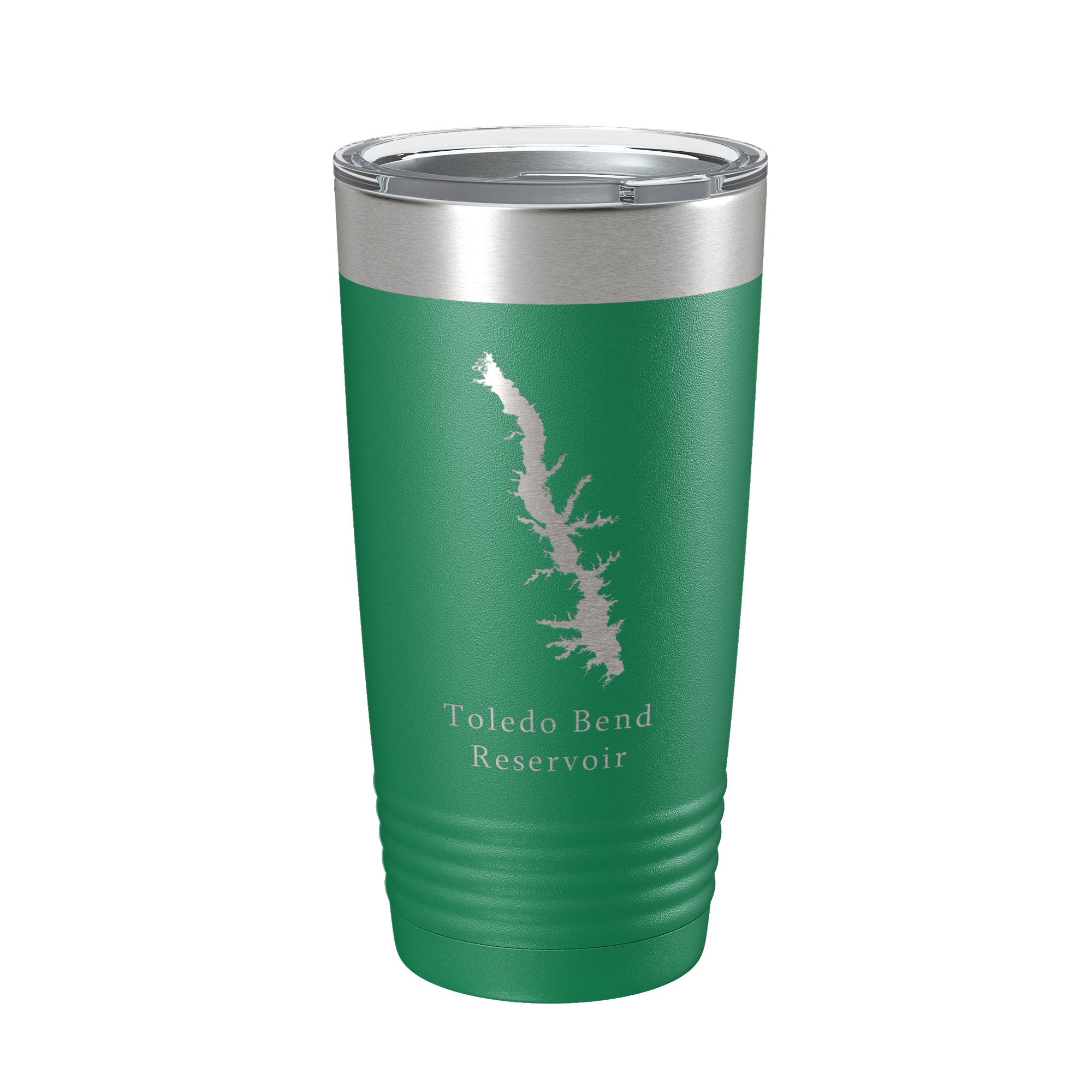 Toledo Bend Reservoir Tumbler Lake Map Travel Mug Insulated Laser Engraved Coffee Cup Louisiana Texas 20 oz-9
