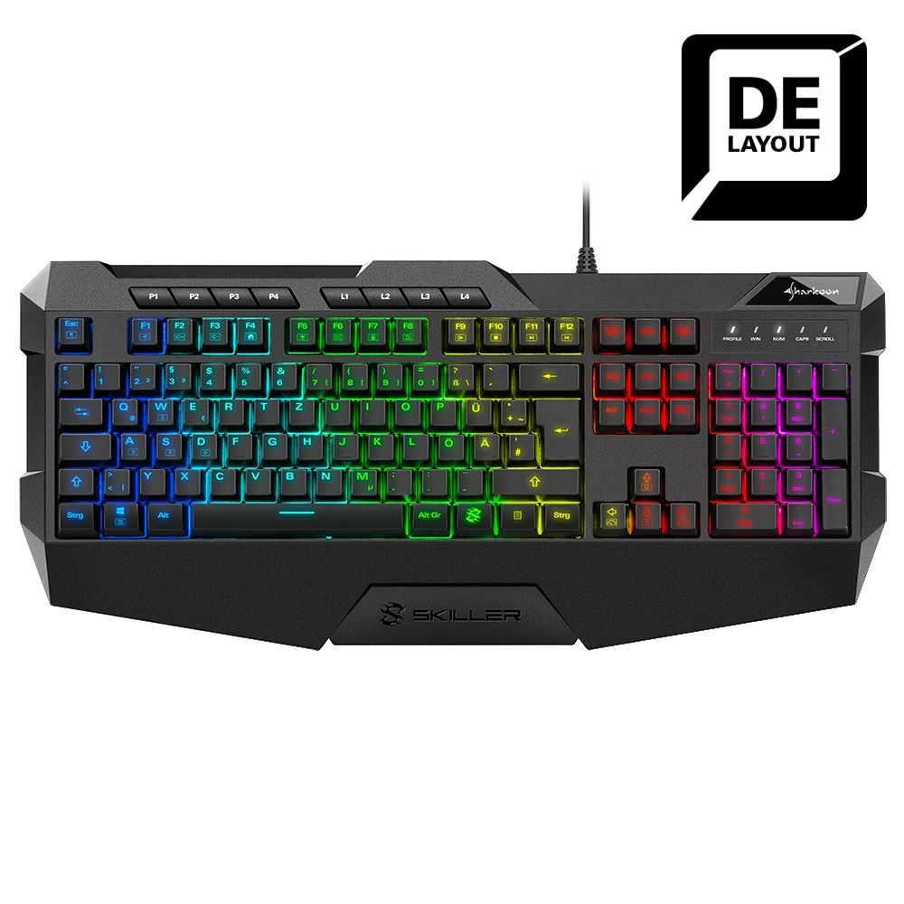 Sharkoon SKILLER SGK4 német Gaming billentyűzet (4044951020454) (4044951020454)-0
