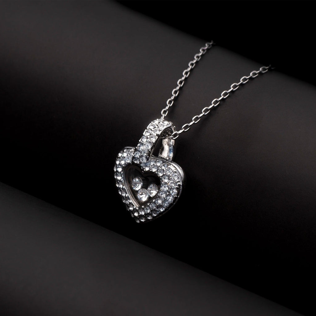 To My Wonderful Mother-in-Law - Thank You For Your Warm Smile - Tryndi Floating Heart Necklace-2