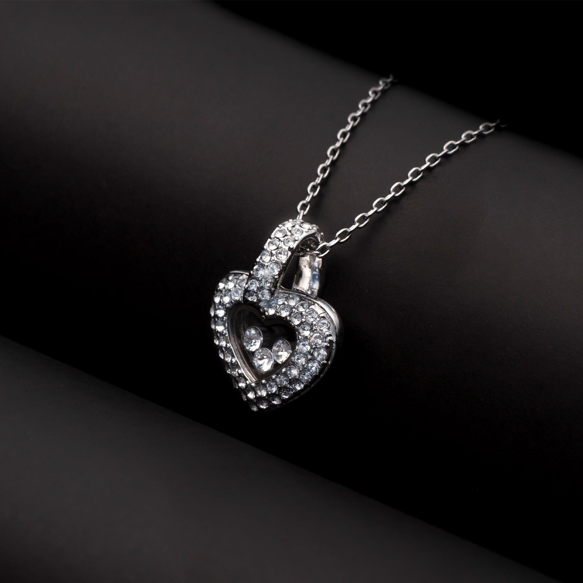 To My Wonderful Mother-in-Law - Thank You For Your Warm Smile - Tryndi Floating Heart Necklace-2