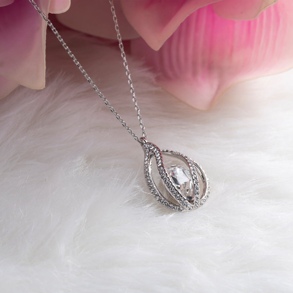 To My Beautiful Bonus Daughter - I am So Blessed Life Gave Me You - Orbital Birdcage Necklace-2