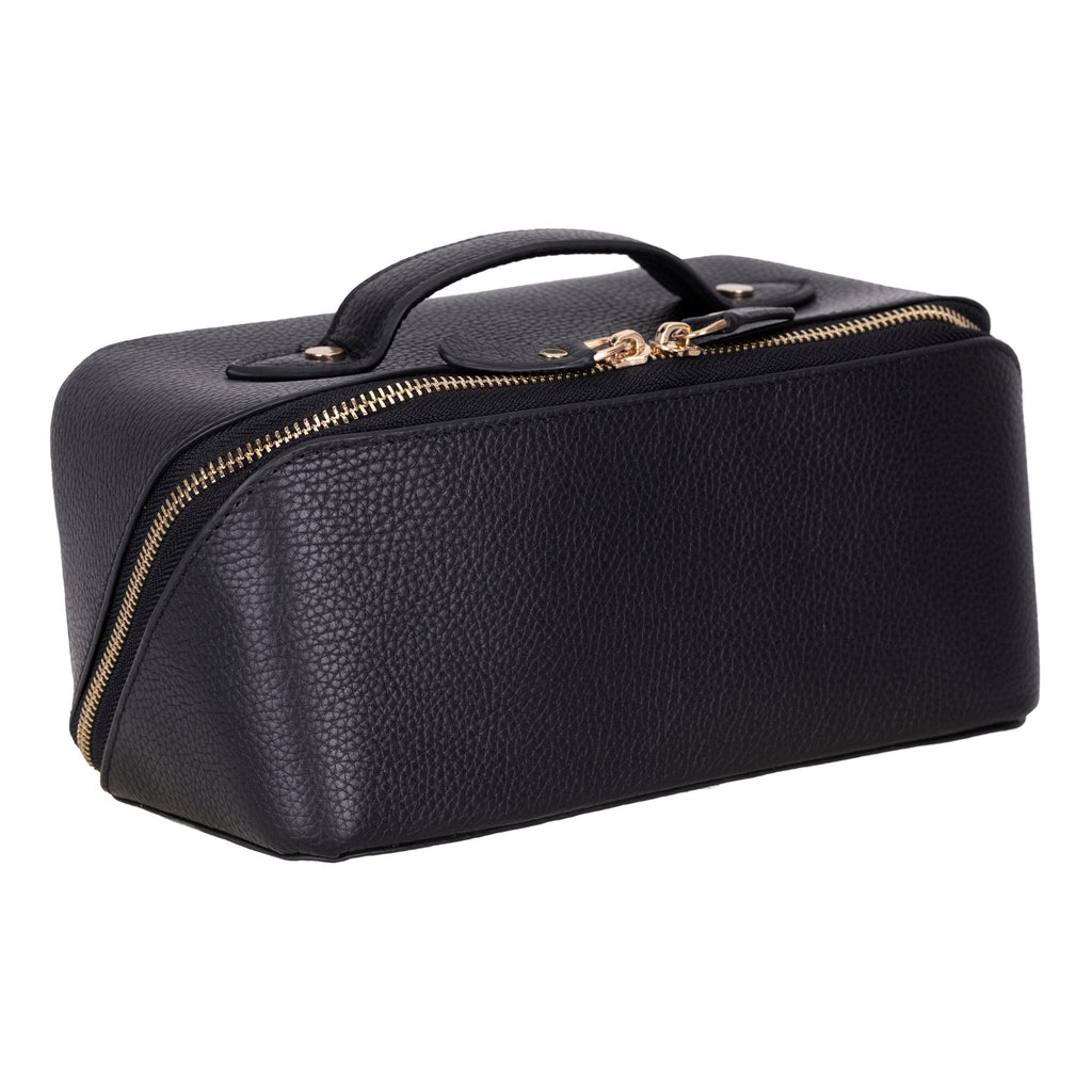 Haines Leather Cosmetic Bag – Stylish & Durable Makeup Bag for Travel-0