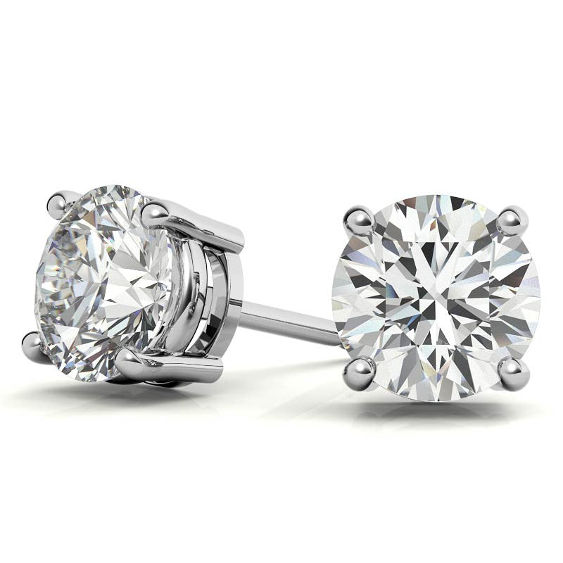 0.50 CTW Lab Grown Diamond Stud Earrings | G-VS Clarity | 14K White or Yellow Gold-2
